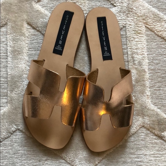 very gold sandals